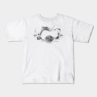 Food Coma Panda Kids T-Shirt